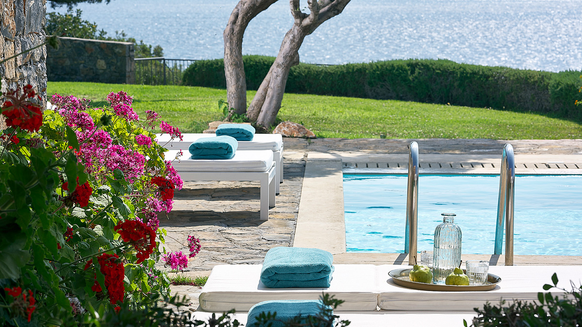 Anemos House 3Bedroom Villa Private Pool Sea Front View